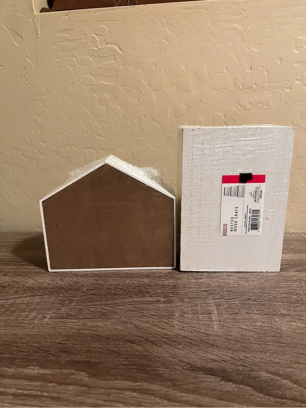 Target Bullseye Nesting Crates Houses White Wood Farmhouse Decor NWT